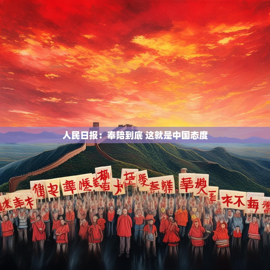 人民日报：奉陪到底，这就是中国态度