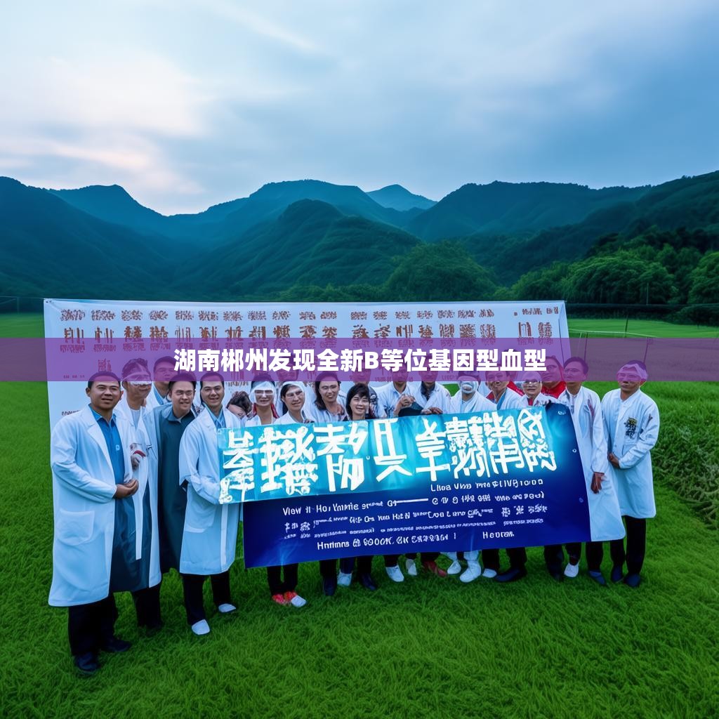 湖南郴州发现全新B等位基因型血型