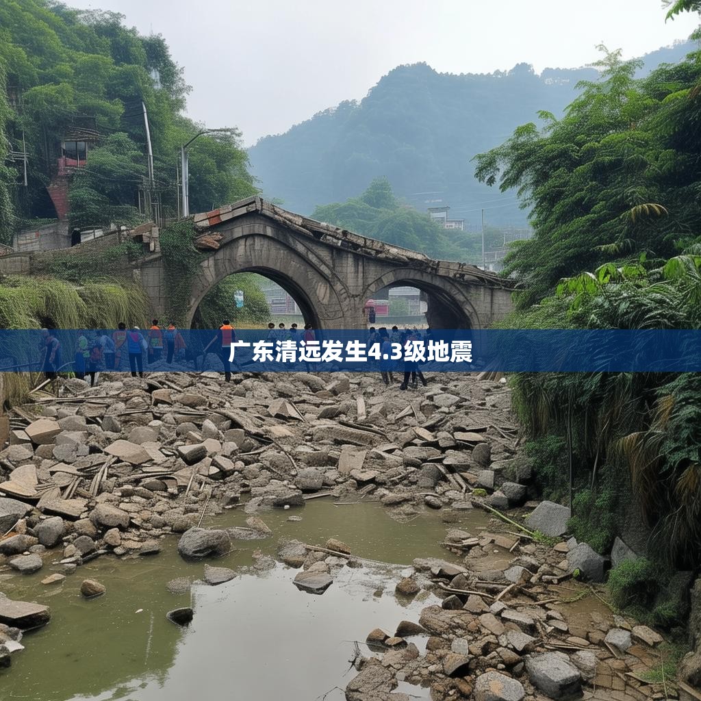 广东清远发生4.3级地震实况