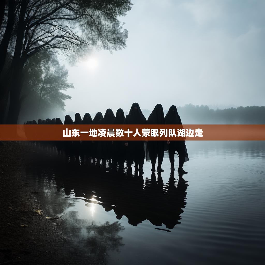 山东蒙眼行走事件现场