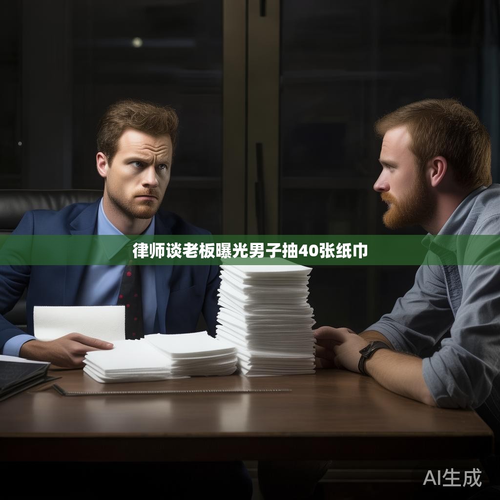 律师谈老板曝光男子抽40张纸巾