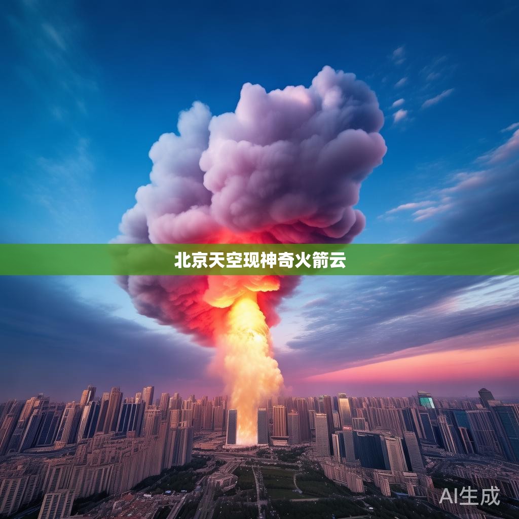 北京夜空神奇火箭云现身 北京夜空神奇火箭云现身