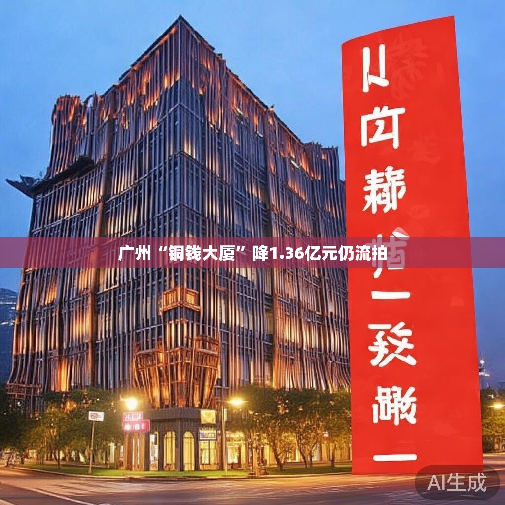 广州“铜钱大厦”降1.36亿元仍流拍