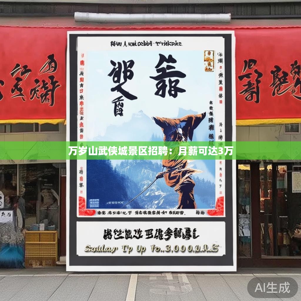 万岁山武侠城景区招聘：月薪可达3万