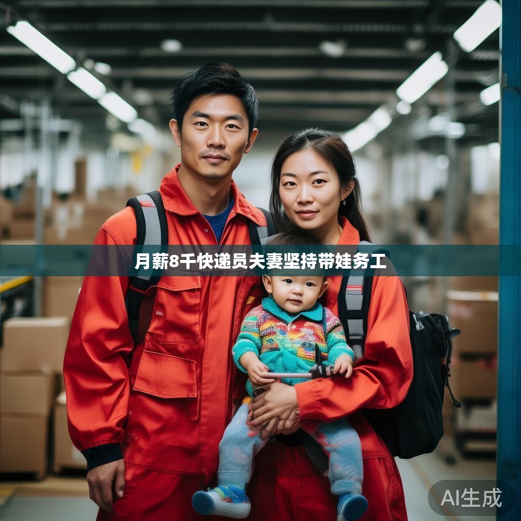 月薪8千快递员夫妻坚持带娃务工